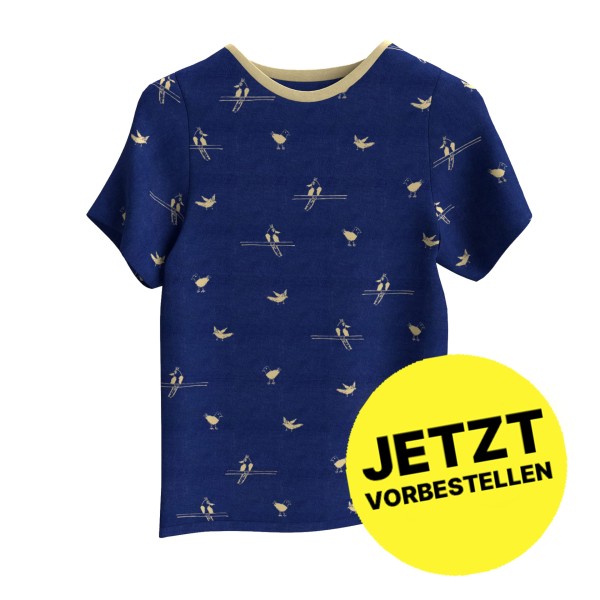 BIRDS Unisex Shirt Mitternachtsblau